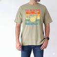 Drumming Basement Drum Set Drummer Rock Dad Grandpa Men's Comfort Colors T-Shirt Khaki