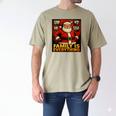 Family Christmas Retro Santa Holiday Nostalgia Vibes Men's Comfort Colors T-Shirt Khaki