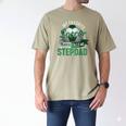 My Favorite Soccer Player Calls Me Stepdad Father's Day Men Men's Comfort Colors T-Shirt Khaki