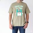 Floppy Disk Retro Tech Nostalgia Old School Computing Humor Men's Comfort Colors T-Shirt Khaki