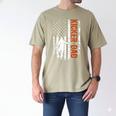 Football Kicker Dad Of A Football Kicker Father US Flag Men's Comfort Colors T-Shirt Khaki