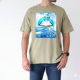 Frutiger Aero Aesthetic Tech Book Butterfly Men's Comfort Colors T-Shirt Khaki