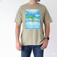 Frutiger Aero Aesthetics Men's Comfort Colors T-Shirt Khaki