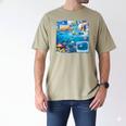 Frutiger Aero Retro Vibes Y2K Retro Grunge Men's Comfort Colors T-Shirt Khaki