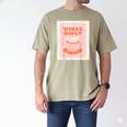 Fun Cool Cute Introvert Cat Character Quote Tea Cup For Men Women Men's Comfort Colors T-Shirt Khaki