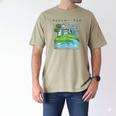 Future City Wind Power Frutiger Aero Y2K Style Ocean Men's Comfort Colors T-Shirt Khaki Future City Wind Power Frutiger Aero Y2K Style Ocean Men's Comfort Colors T-Shirt Khaki