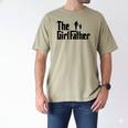 The Girl Father Dad Of Girls Daddy Daughter Men's Comfort Colors T-Shirt Khaki