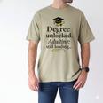 Graduation 2025 Degree Unlocked Adulting Still Loading Men's Comfort Colors T-Shirt Khaki