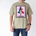 Graduation Latina Educated La Graduada Mexican Bingo Card Men's Comfort Colors T-Shirt Khaki
