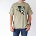Graduation Mallard Duck Hunter Hunting Season Grad Hunting Men's Comfort Colors T-Shirt Khaki