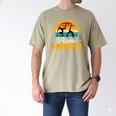 Gymnastics Mom Dad I'm Here To Watch My Flippin' Daughter Men's Comfort Colors T-Shirt Khaki