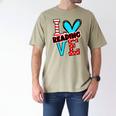 I Heart Books Love Reading Red And Stripe Animated Cat For Men Women Girls Kids Men's Comfort Colors T-Shirt Khaki