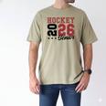 Hockey Senior Night Hockey Senior 2026 Graduation 59 Men's Comfort Colors T-Shirt Khaki