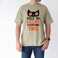 Hold On Let Me Overthink This Anxiety Introvert Overthinking Men's Comfort Colors T-Shirt Khaki