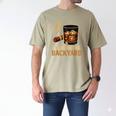 I’Ll Be In The Backyard Cigar Whiskey Dad Bourbon BBQ Summer Men's Comfort Colors T-Shirt Khaki