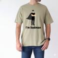 I'm Dadman Superhero Dad Father's Day Men's Comfort Colors T-Shirt Khaki