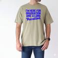 I'm Here For Graduation School Class Senior 2024 Men's Comfort Colors T-Shirt Khaki