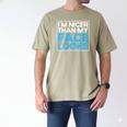 I'm Nicer Than My Face Looks Shy People Introverts Men's Comfort Colors T-Shirt Khaki