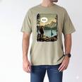 Introvert Bigfoot Sasquatch Loch Ness Monster Bruh Men's Comfort Colors T-Shirt Khaki