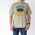 Introvert Camping Social Battery Recharging In The Woods Men's Comfort Colors T-Shirt Khaki