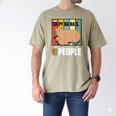 Introvert Capybara Rodent Animal Lover Antisocial Retro Men's Comfort Colors T-Shirt Khaki