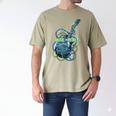 Introvert Music Lover Electric Guitar Rock Men's Comfort Colors T-Shirt Khaki