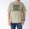 Introverted Archaeologist Archaeology Introvert Men's Comfort Colors T-Shirt Khaki Introverted Archaeologist Archaeology Introvert Men's Comfort Colors T-Shirt Khaki