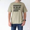 Introverted Archer Archery Introvert Men's Comfort Colors T-Shirt Khaki Introverted Archer Archery Introvert Men's Comfort Colors T-Shirt Khaki