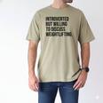 Introverted Weightlifter Gym Weightlifting Introvert Men's Comfort Colors T-Shirt Khaki Introverted Weightlifter Gym Weightlifting Introvert Men's Comfort Colors T-Shirt Khaki