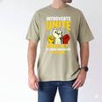 Introverts Unite Introvert Antisocial Anti Social Men's Comfort Colors T-Shirt Khaki