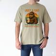 Just A Dad Who Always Came Back With The Milk Bigfoot Men's Comfort Colors T-Shirt Khaki
