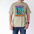Be Kind Rewind 90s VHS Nostalgia Retro Men's Comfort Colors T-Shirt Khaki