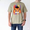 Kindergarten Graduation Level Complete Gamer Graduation Kids Men's Comfort Colors T-Shirt Khaki