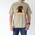 Lab Dad Retro Black Labrador Owner Men's Comfort Colors T-Shirt Khaki