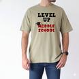 Level Up Middle School 5th Grade Graduation Men's Comfort Colors T-Shirt Khaki