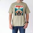 Light Golden Retriever Jowls Top Paws Cream Lab Dog Mom Dad Men's Comfort Colors T-Shirt Khaki