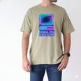 Lofi Reverie Analog Dreams Pixel 90s Desktop VHS Nostalgia Men's Comfort Colors T-Shirt Khaki