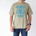Los Angeles Hotrods Automotive Nostalgia Premium Tri-Blend Men's Comfort Colors T-Shirt Khaki