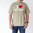 I Love My Dad Men's Comfort Colors T-Shirt Khaki