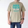 Med Tech Medical Technician Gag Lab Graduation Premium Men's Comfort Colors T-Shirt Khaki