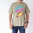 Mom Dad Let's Taco Bout Sex Gender Reveal Party Men's Comfort Colors T-Shirt Khaki