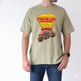 Monster Truck Dad Hot Red Graffiti Style Men's Comfort Colors T-Shirt Khaki Monster Truck Dad Hot Red Graffiti Style Men's Comfort Colors T-Shirt Khaki