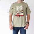 Murder Mystery And a Cup Of Tea Book Humor Men's Comfort Colors T-Shirt Khaki Murder Mystery And a Cup Of Tea Book Humor Men's Comfort Colors T-Shirt Khaki