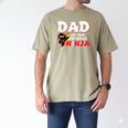 Ninja Birthday Party Dad Of The Birthday Ninja Small Men's Comfort Colors T-Shirt Khaki Ninja Birthday Party Dad Of The Birthday Ninja Small Men's Comfort Colors T-Shirt Khaki