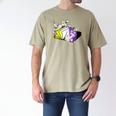 Non-Binary Book Lover Nonbinary Daisy LGBT Reading Pride Men's Comfort Colors T-Shirt Khaki Non-Binary Book Lover Nonbinary Daisy LGBT Reading Pride Men's Comfort Colors T-Shirt Khaki
