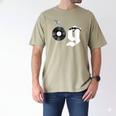 Old School Dad OG Hip Hop Head Vinyl Retro 80s90s Nostalgia Men's Comfort Colors T-Shirt Khaki