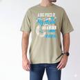 My Papa Lives In Heaven Shirt Memorial Day Papa Dad Grandpa Men's Comfort Colors T-Shirt Khaki