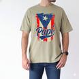 Papi Puerto Rican Dad Puerto Rico Pride Boricua Father's Day Men's Comfort Colors T-Shirt Khaki