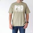 PHD Pretty Huge Debt Doctoral Degree PHD Graduation Men's Comfort Colors T-Shirt Khaki