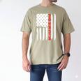 PhD Survivor Graduation American Flag Shirt Degree Tee Women Kids Men Men's Comfort Colors T-Shirt Khaki